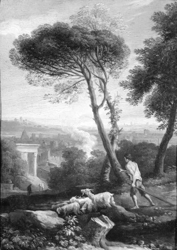 Paesaggio italiano con pastori - Statens Museun for Kunst